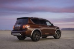 2020 Nissan Armada Platinum in Forged Copper Metallic - Static Rear Right Three-quarter View